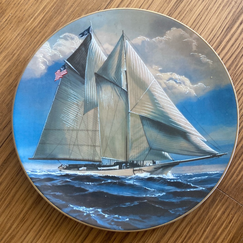 Great American Sailing Ships Plate The Rosenthal Group For The Danbury Mint